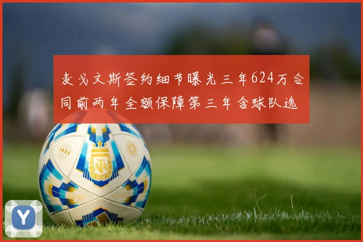 麦戈文斯签约细节曝光三年624万合同前两年全额保障第三年含球队选项